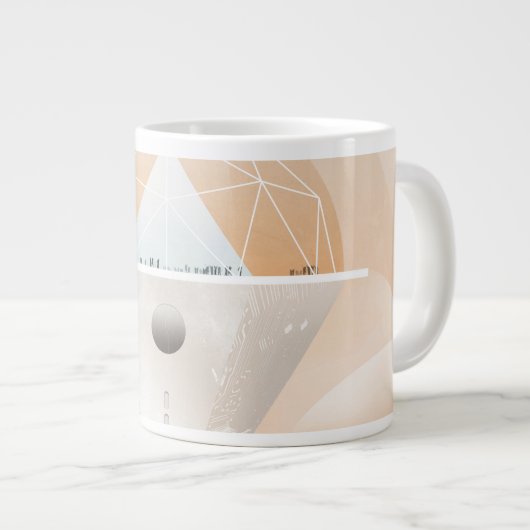 Retro Space Poster-Observatory in het zonnestelsel Grote Koffiekop (Voorkant rechts)