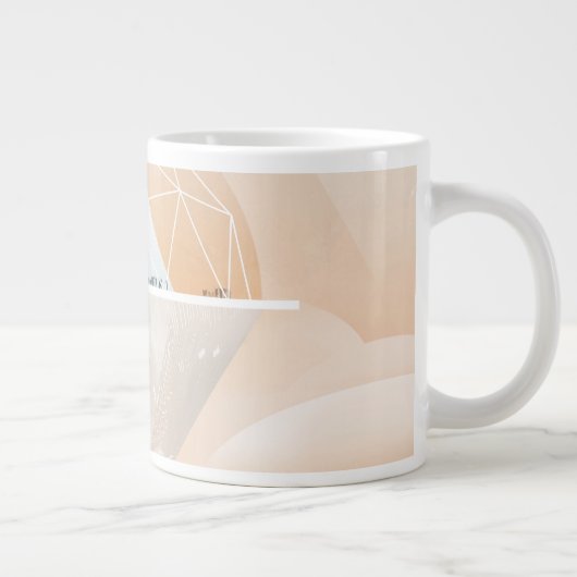 Retro Space Poster-Observatory in het zonnestelsel Grote Koffiekop (Rechts)