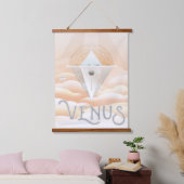 Retro Space Poster-Observatory in het zonnestelsel Hangend Wandkleed (Slaapkamer)