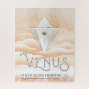 Retro Space Poster-Observatory in het zonnestelsel Legpuzzel