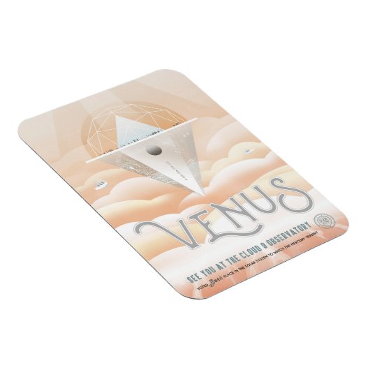 Retro Space Poster-Observatory in het zonnestelsel Magneet (Rechterzijde)