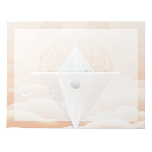 Retro Space Poster-Observatory in het zonnestelsel Notitieblok (Voorkant)