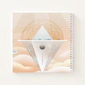 Retro Space Poster-Observatory in het zonnestelsel Notitieboek (Achterkant)