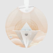 Retro Space Poster-Observatory in het zonnestelsel Ornament (achterkant)