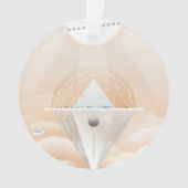 Retro Space Poster-Observatory in het zonnestelsel Ornament (voorkant)