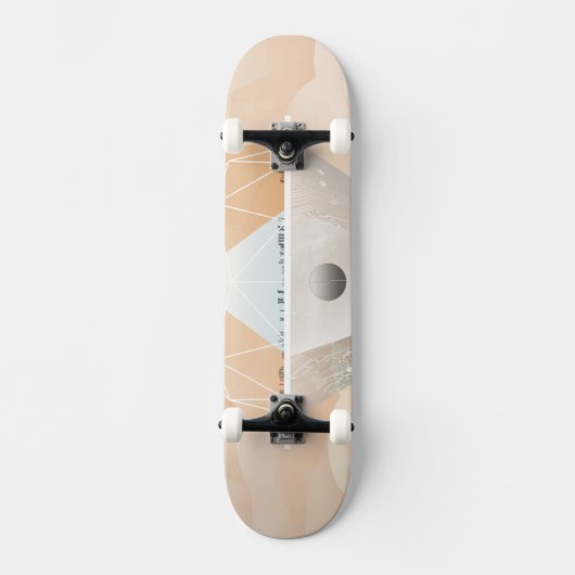 Retro Space Poster-Observatory in het zonnestelsel Persoonlijk Skateboard (Voorkant)