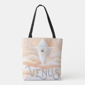 Retro Space Poster-Observatory in het zonnestelsel Tote Bag (Achterkant)