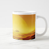 Retro Space Poster - Titan, de grootste maan van S Grote Koffiekop (Rechts)