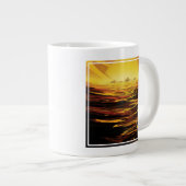 Retro Space Poster - Titan, de grootste maan van S Grote Koffiekop (Voorkant rechts)