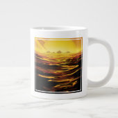 Retro Space Poster - Titan, de grootste maan van S Grote Koffiekop (Rechts)