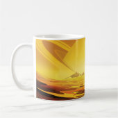 Retro Space Poster - Titan, de grootste maan van S Koffiemok (Links)