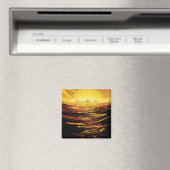 Retro Space Poster - Titan, de grootste maan van S Magneet (Insitu (Vaatwasser))