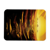 Retro Space Poster - Titan, de grootste maan van S Magneet (Horizontaal)