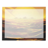 Retro Space Poster - Titan, de grootste maan van S Notitieblok (Voorkant)