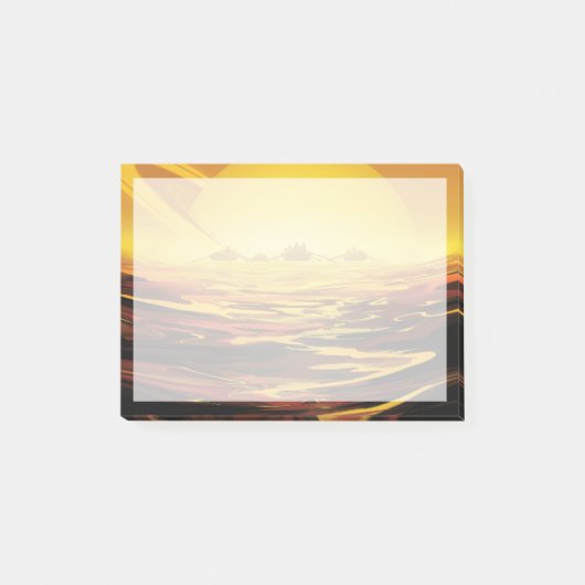 Retro Space Poster - Titan, de grootste maan van S Post-it® Notes (Voorkant)