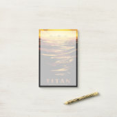 Retro Space Poster - Titan, de grootste maan van S Post-it® Notes (Op bureau)