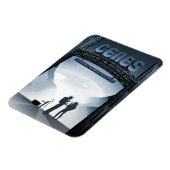 Retro Space Travel Poster Dwerg Planet Ceres. Magneet (Linkerzijde)