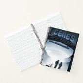 Retro Space Travel Poster Dwerg Planet Ceres. Notitieboek (Binnen)