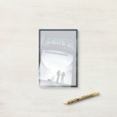 Retro Space Travel Poster Dwerg Planet Ceres. Post-it® Notes (Op bureau)