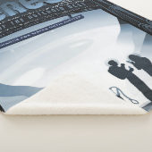 Retro Space Travel Poster Dwerg Planet Ceres. Sherpa Deken (3/4)