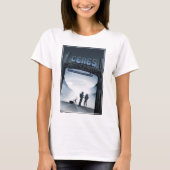 Retro Space Travel Poster Dwerg Planet Ceres. T-shirt (Voorkant)