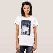 Retro Space Travel Poster Dwerg Planet Ceres. T-shirt (Voorkant volledig)