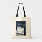 Retro Space Travel Poster Dwerg Planet Ceres. Tote Bag (Voorkant)