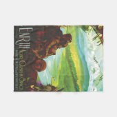 Retro Space Travel Poster-Een Aarde Wetenschap Mis Fleece Deken (Voorkant (Horizontaal))