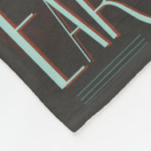 Retro Space Travel Poster-Een Aarde Wetenschap Mis Fleece Deken (Hoek)