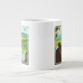 Retro Space Travel Poster-Een Aarde Wetenschap Mis Grote Koffiekop (Voorkant)