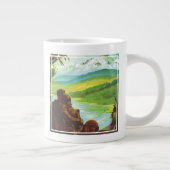 Retro Space Travel Poster-Een Aarde Wetenschap Mis Grote Koffiekop (Rechts)