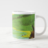 Retro Space Travel Poster-Een Aarde Wetenschap Mis Grote Koffiekop (Rechts)