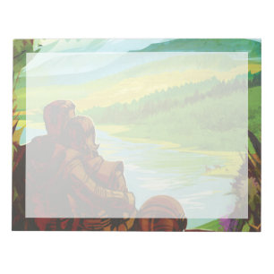 Retro Space Travel Poster-Een Aarde Wetenschap Mis Notitieblok