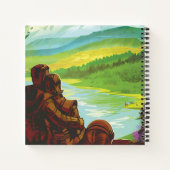 Retro Space Travel Poster-Een Aarde Wetenschap Mis Notitieboek (Achterkant)