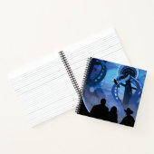 Retro Space Travel Poster - Jupiter's Moon Europa. Notitieboek (Binnen)