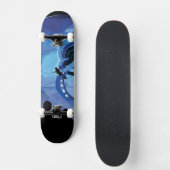 Retro Space Travel Poster - Jupiter's Moon Europa. Persoonlijk Skateboard (Voorkant)