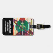 Retro Space Travel Poster - Zonnestelsel Grand Tou Bagagelabel (Voorkant horizontaal)