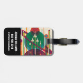 Retro Space Travel Poster - Zonnestelsel Grand Tou Bagagelabel (Achterkant horizontaal)