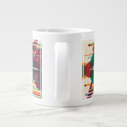 Retro Space Travel Poster - Zonnestelsel Grand Tou Grote Koffiekop (Achterkant)