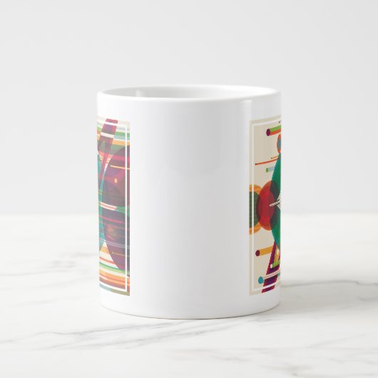 Retro Space Travel Poster - Zonnestelsel Grand Tou Grote Koffiekop (Voorkant)