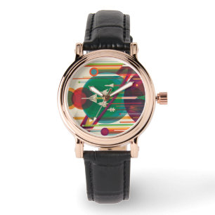 Retro Space Travel Poster - Zonnestelsel Grand Tou Horloge