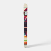 Retro Space Travel Poster - Zonnestelsel Grand Tou iPhone 15 Case (Linkerkant)