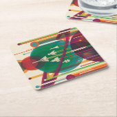 Retro Space Travel Poster - Zonnestelsel Grand Tou Kartonnen Onderzetters (Schuin)