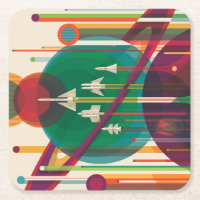 Retro Space Travel Poster - Zonnestelsel Grand Tou