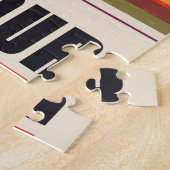 Retro Space Travel Poster - Zonnestelsel Grand Tou Legpuzzel (Zijkant)