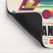 Retro Space Travel Poster - Zonnestelsel Grand Tou Muismat (Hoek)