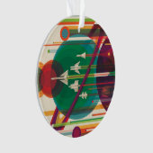 Retro Space Travel Poster - Zonnestelsel Grand Tou Ornament (voorkant)