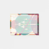 Retro Space Travel Poster - Zonnestelsel Grand Tou Post-it® Notes (Voorkant)