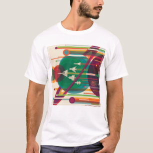 Retro Space Travel Poster - Zonnestelsel Grand Tou T-shirt