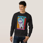 Retro Space Unicorns I Kinder I Space Galaxy Trui (Voorkant volledig)